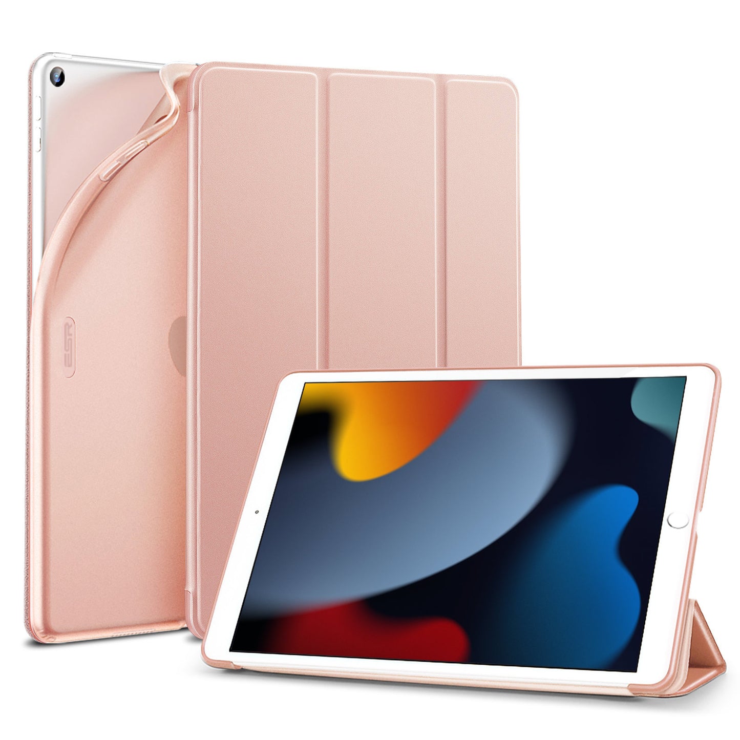 ESR Ipad 9 (2021) ohut teline kotelo - ruusukulta