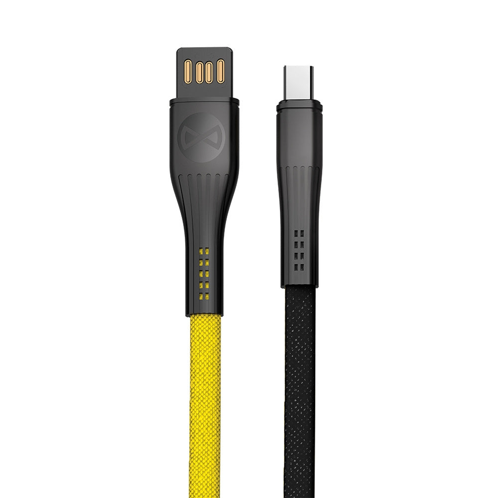 Forever Core Extreme Charge Type-C cable, 3A, 1m, black/yellow