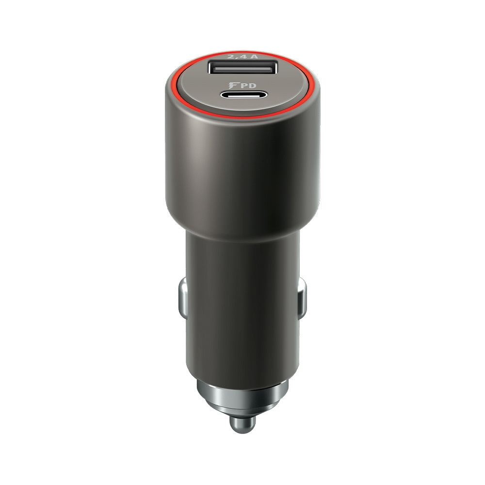 Forever Core Ultra Fast Car Charger, 1x USB A & 1x USB, 5.4A, 30W, PD3.0