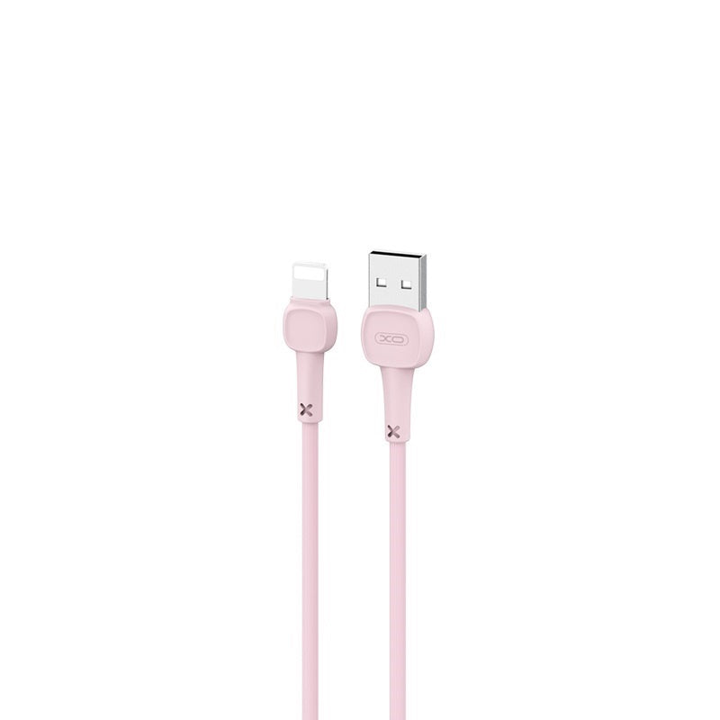 XO NB132 USB A to Lightning cable 2A, 1m, pink