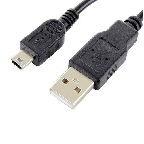 Mini USB cable 1A, 1m, bulk, black