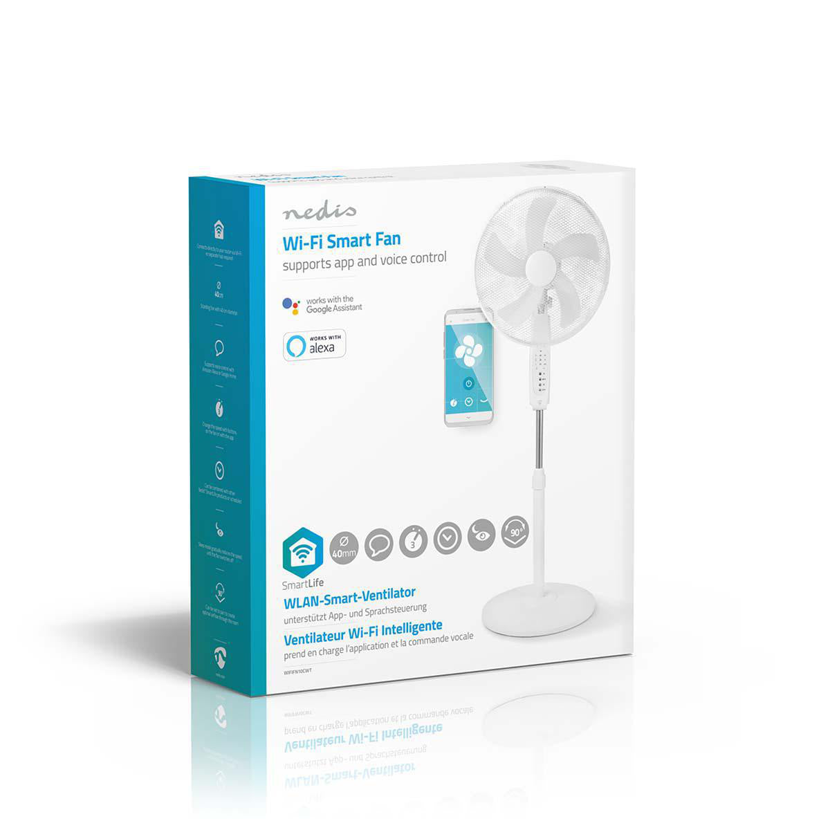 NEDIS Wi-Fi Älytuuletin (supports app & voice control)