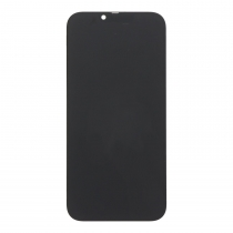 Musta iPhone 16 Pro LCD-näyttö edestä valkoisella taustalla