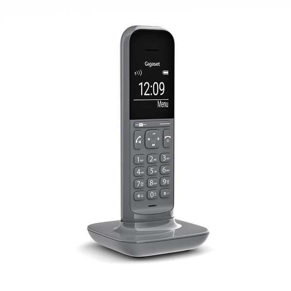 Gigaset CL390 langaton DECT-puhelin tummanharmaa laturitelineellä