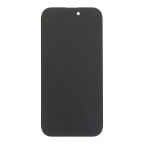 Musta iPhone 16 Pro Soft OLED -näyttö edestä valkoisella taustalla
