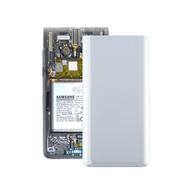 Samsung Galaxy A80 Akkukansi Takakansi - Valkoinen (Alkuperäinen)