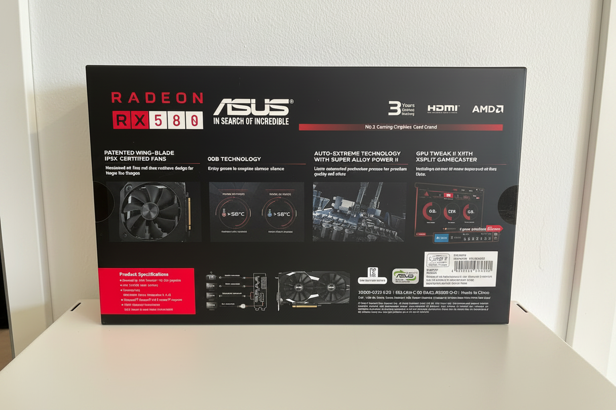 ASUS Dual Radeon RX 580 OC Edition 4GB GDDR5