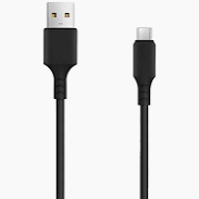 Micro USB kaapeli 1 metri - musta