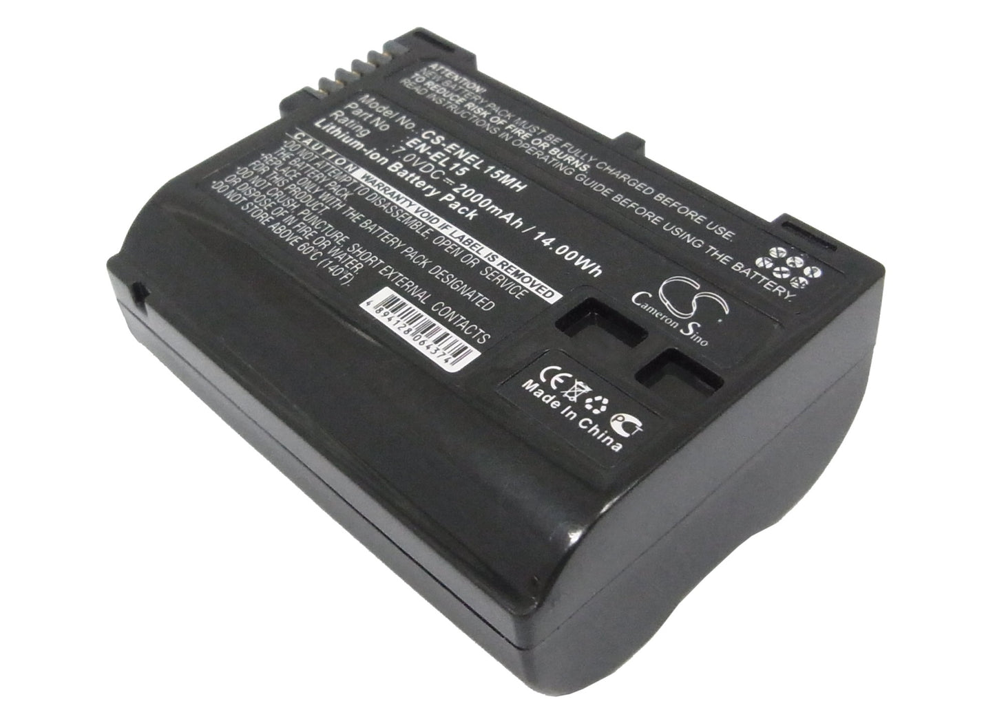 CS-ENEL15MH EN-EL15, Nikon EN-EL15, 2000 mAh Akku - DigiShop