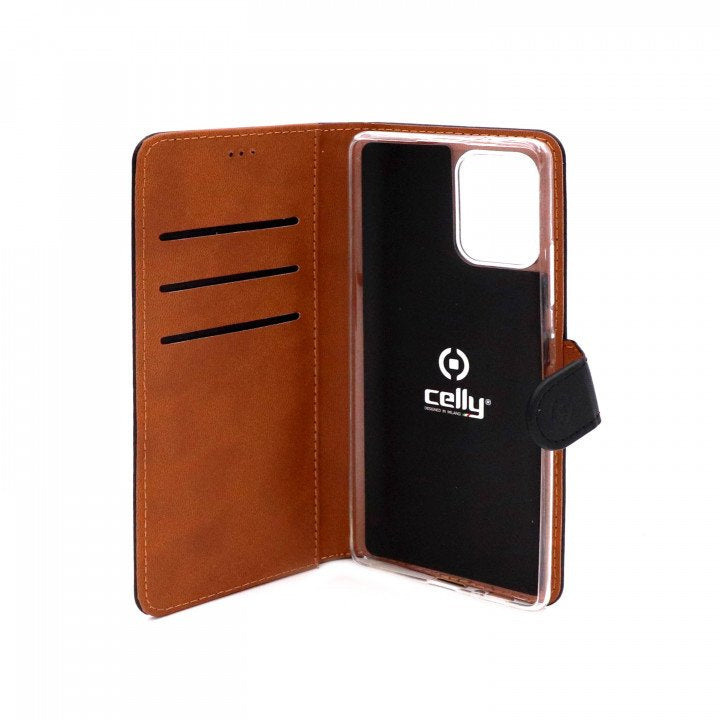 Celly Wally Lompakkokotelo Samsung Galaxy S10 Lite / A81, Musta - DigiShop