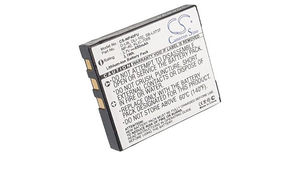 CS-NP40FU D-L18, Fuji FinePix F455 Zoom, 850 mAh Battery - DigiShop