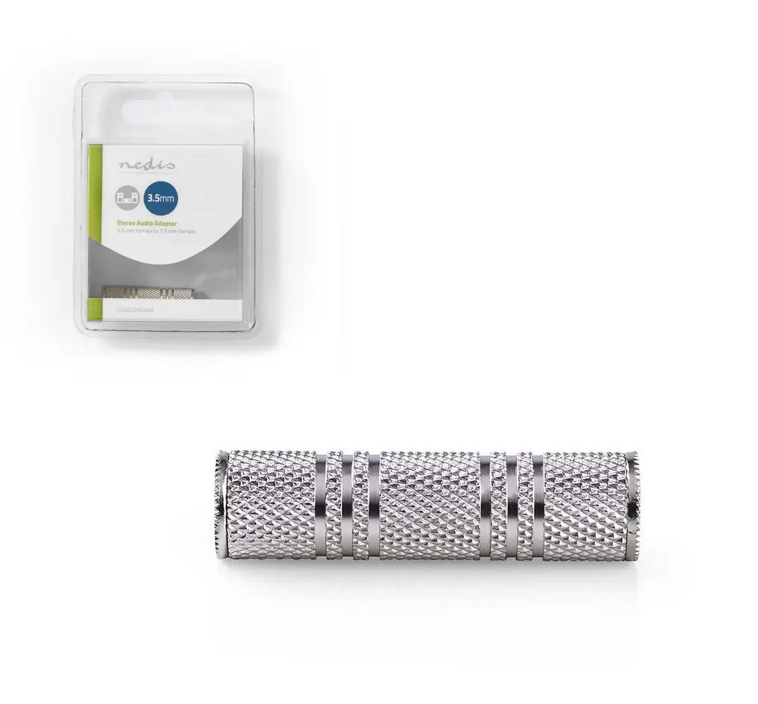 Valueline audio connector 3.5 mm female - female, metal