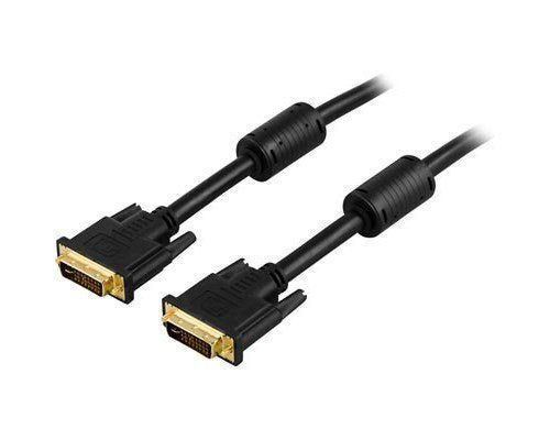 Deltaco DVI Monitor cable Dual Link, DVI-I Male-Male, 3m