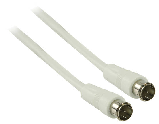 Valueline Antenna cable, F-male - F-male, 3m white