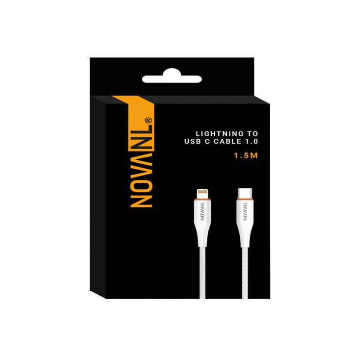 NovaNL Lightning to USB C Cable (20W), 1.5m