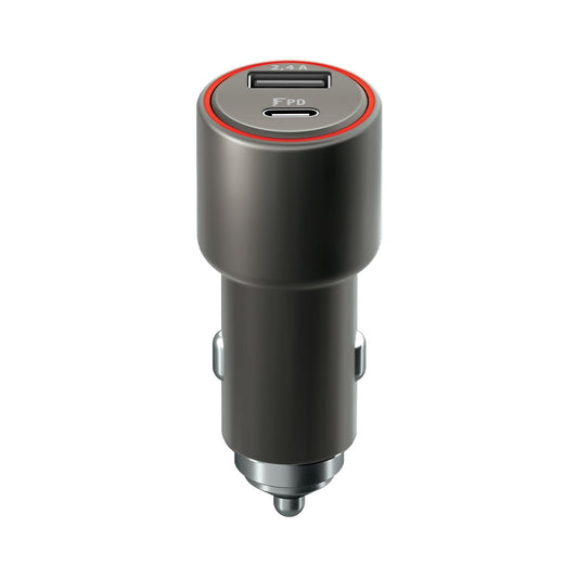 Forever Core Ultra Fast Car Charger, 1x USB A &amp; 1x USB, 5.4A, 30W, PD3.0