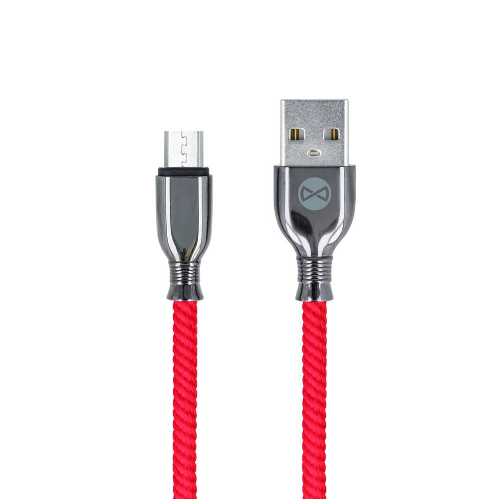 Forever Ttainado USB A to Micro USB kaapeli 3A, 1m, punainen