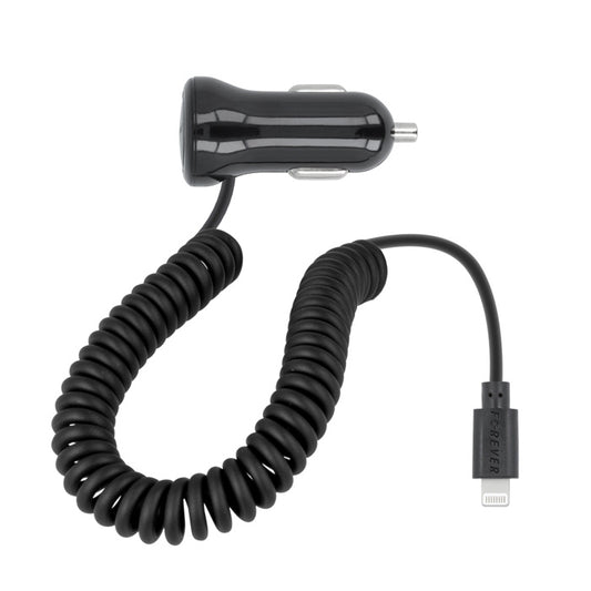 Forever Car Charger with Lightning cable 2.1A, 1.5m, black