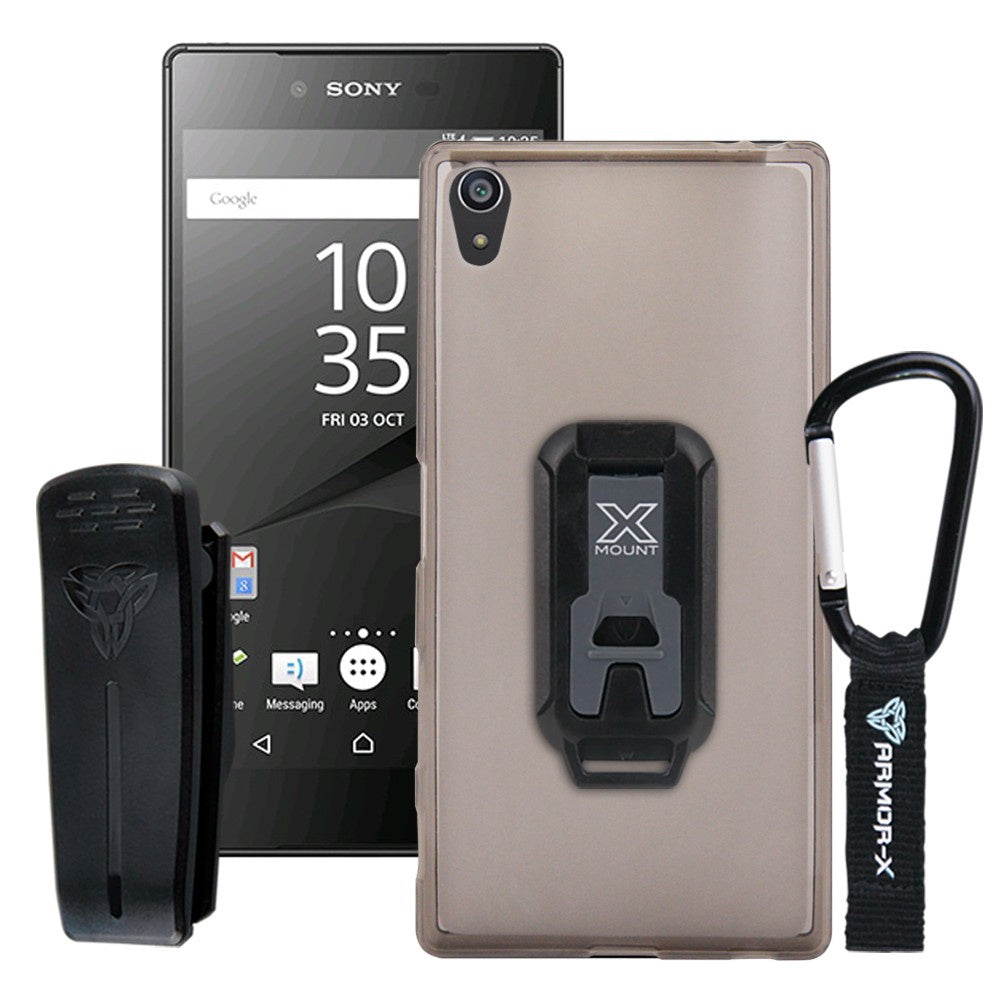 Armor-X CX kestävä kotelo Sony Xperia XZ, harmaa/translucent