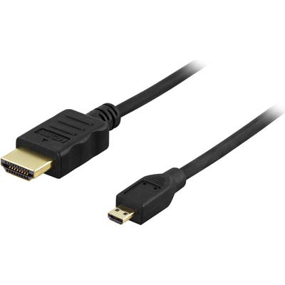 Deltaco HDMI to Micro HDMI cable, 1m, black