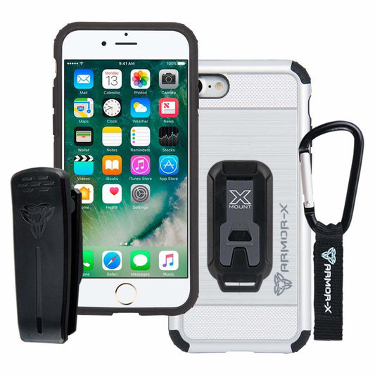 Armor-X CX Shockproof Suojakotelo iPhone 7 Plus, silver/black