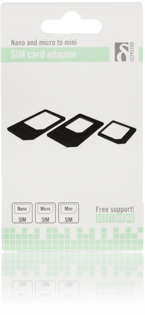 Deltaco universaali SIM Card sovitin Kit