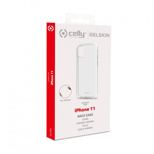 Celly Gelskin (TPU) Suojakotelo iPhone 11, Läpinäkyvä