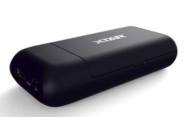 XTAR PB2 Portable charger for 18650 Li-ion battery with Powerbank function