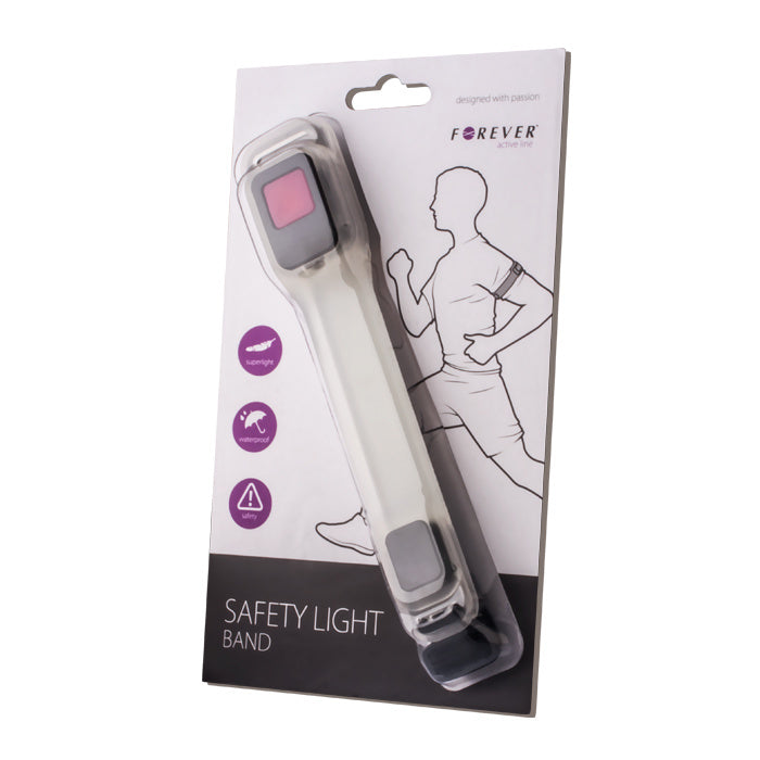 Forever Safety LED Valo säädettävällä hihnalla, musta