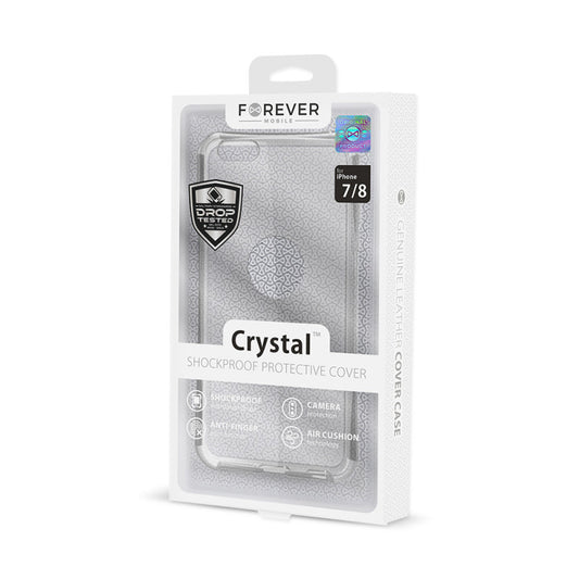 Forever Crystal kotelo iPhone 7 / 8 / SE 2020, läpinäkyvä