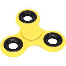 Fidget Hand Spinner, TRIO, YELLOW