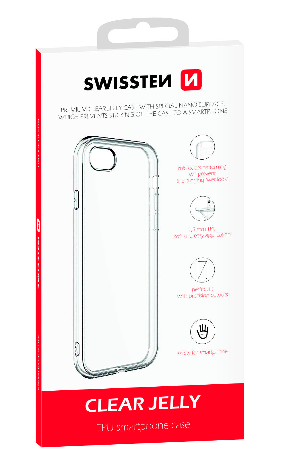 Swissten Clear Jelly Suojakotelo iPhone 12 / 12 Pro