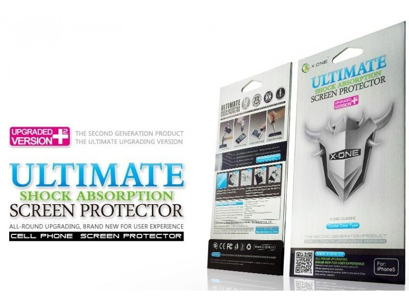 X.One Ultimate Shock Absorption Tempered Glass Iphone 5 / 5S / SE