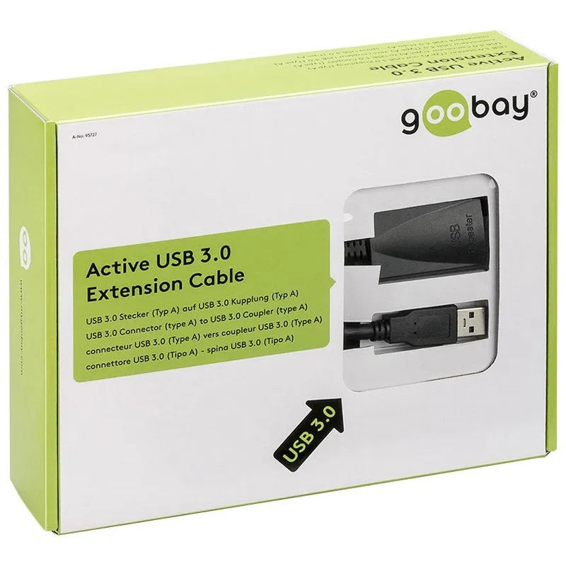 GOOBAY Active USB 3.0 Extension kaapeli