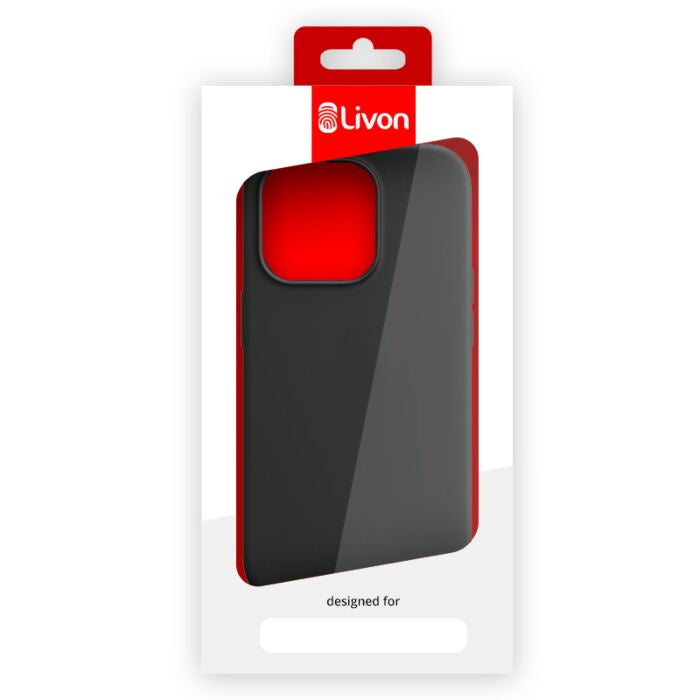 Livon SoftSkin Suojakotelo iPhone 14 Pro Max, Musta