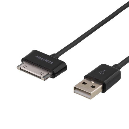 Deltaco USB synkronisointi ja latauskaapeli Samsung Galaxy Tabille, 1.2m musta