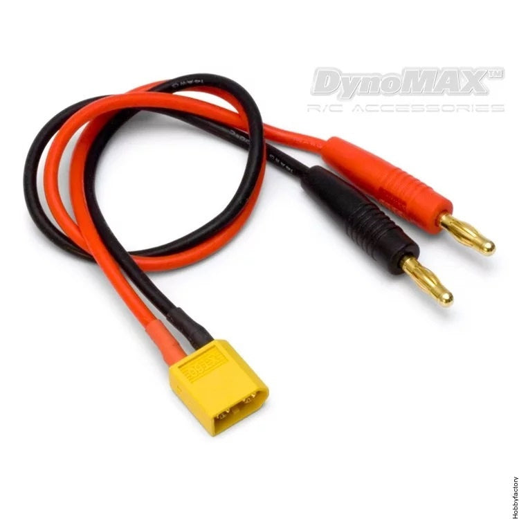 Dynomax Charger Lead XT60, 4mm Banana Connectors