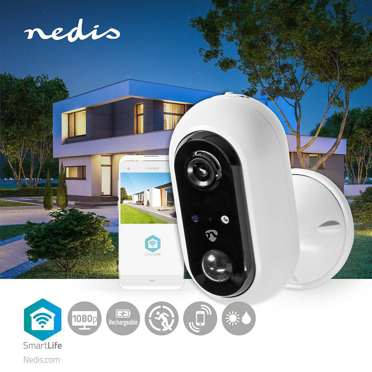 NEDIS Wi-Fi Smart Outdoor IP Camera