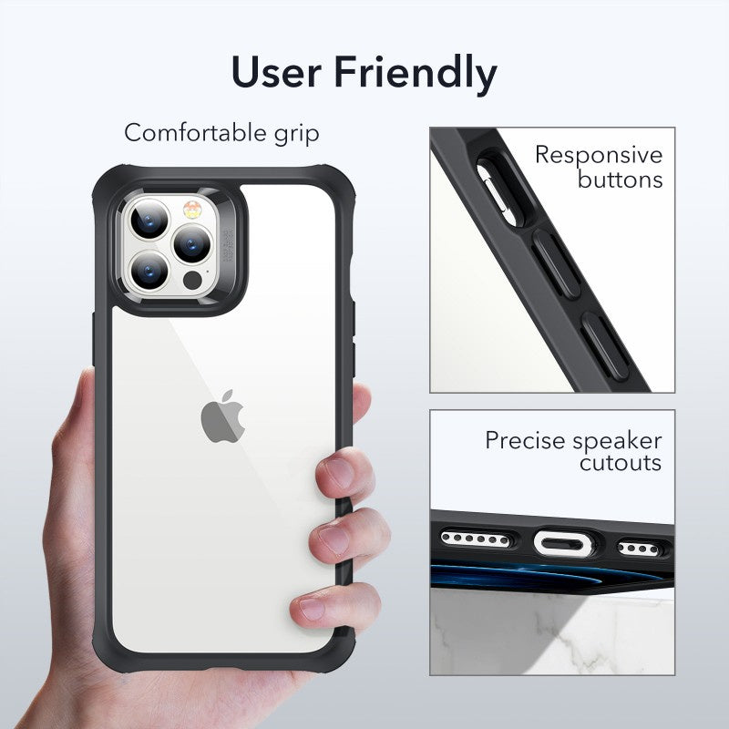 ESR Alliance 2in1- Black Frame Case + 2 Panssarilasit Screen Protectors iPhone 12 Pro Max