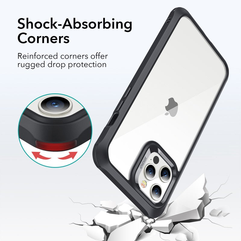 ESR Alliance 2in1- Black Frame Case + 2 Panssarilasit Screen Protectors iPhone 12 Pro Max