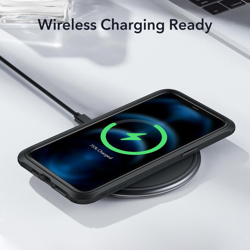 ESR Alliance 2in1- Black Frame Case + 2 Panssarilasit Screen Protectors iPhone 12 Pro Max