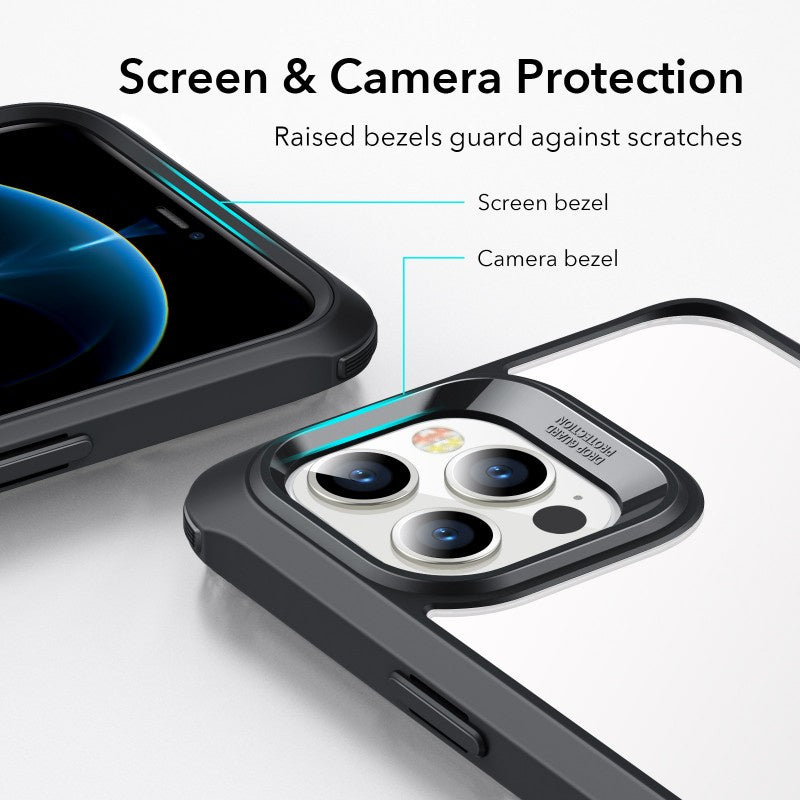 ESR Alliance 2in1- Black Frame Case + 2 Panssarilasit Screen Protectors iPhone 12 Pro Max