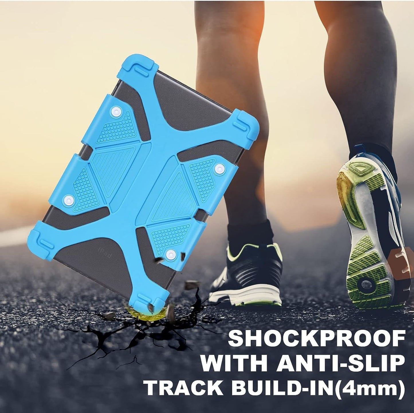 Universal Silicone Case Tablet 7-8 inch, Dark Blue