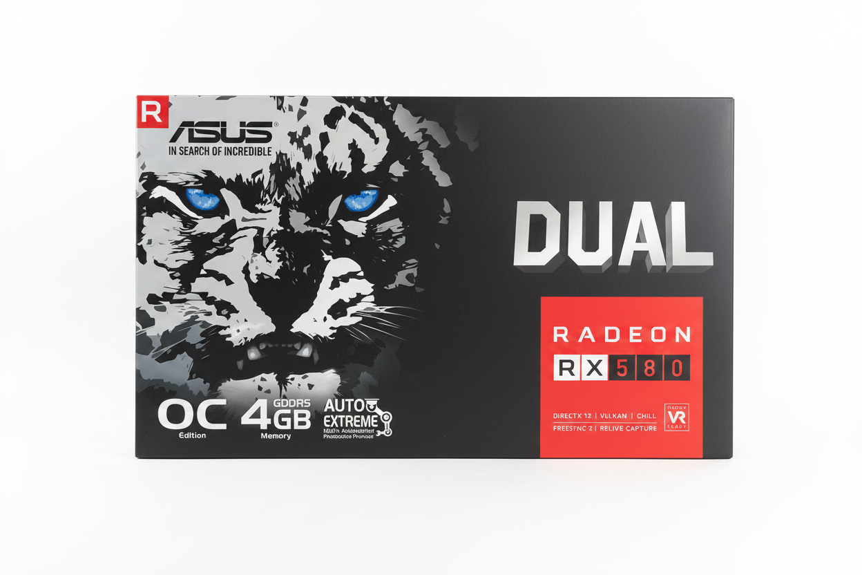 ASUS RX 580 - etupuoli