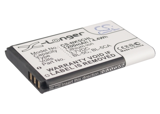 CS-NK5CHL BL-5C BL-5CA Nokia 1200 mAh akku