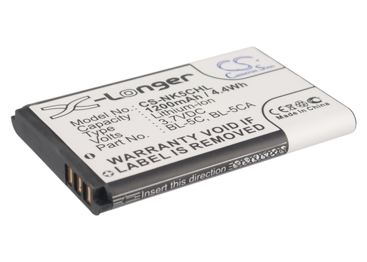 CS-NK5CHL BL-5C BL-5CA Nokia 1200 mAh akku