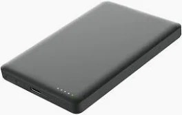 BlueBiit PowerCard 5000mAh ohut varavirtalähde tummanharmaa