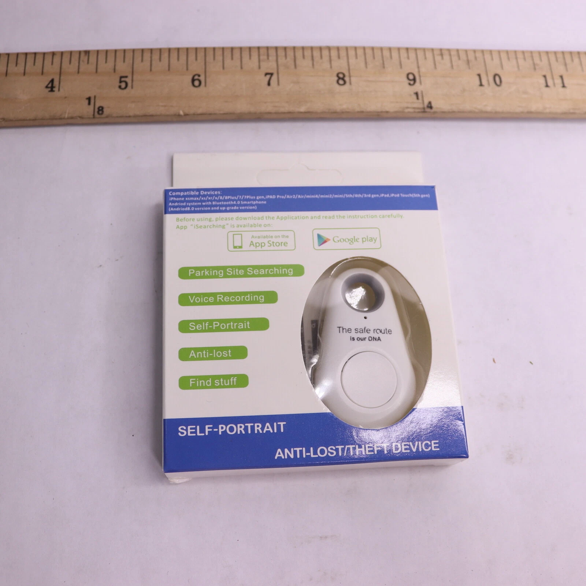 Self-Portrait Anti-Lost Theft Device Bluetooth-paikannin pakkaus valkoinen