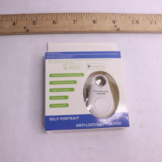 Self-Portrait Anti-Lost Theft Device Bluetooth-paikannin pakkaus valkoinen