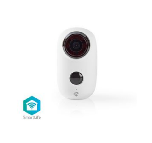 Nedis WIFICB010WT ladattava WiFi IP valvontakamera valkoinen SmartLife
